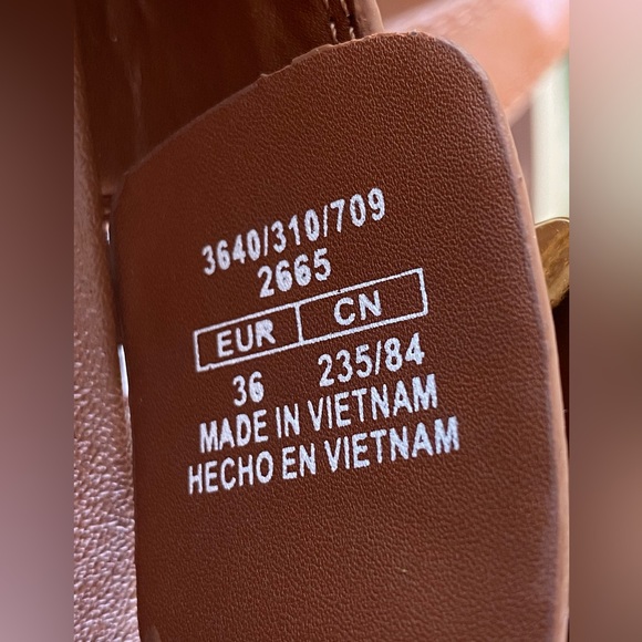 Zara Brown Women's Faux Leather Flat Strappy Sandals Size 36 US 6 - Picture 10 of 13